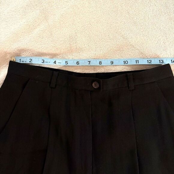 Escada by Margaretha Ley Black Wool Herringbone Pants - Picture 8 of 11